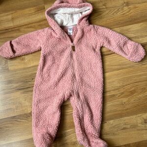 Carter's Pink Sherpa Kids Footie